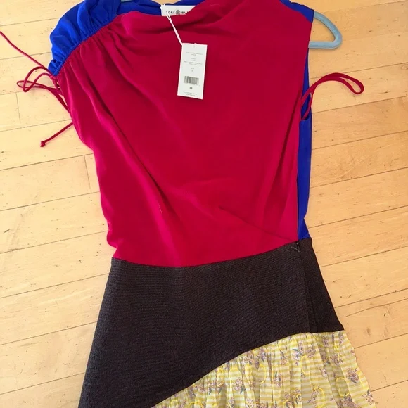 NEW Tory Burch Dandelion chiffon, silk organza gown, XS, GD1186 - Picture 7 of 14